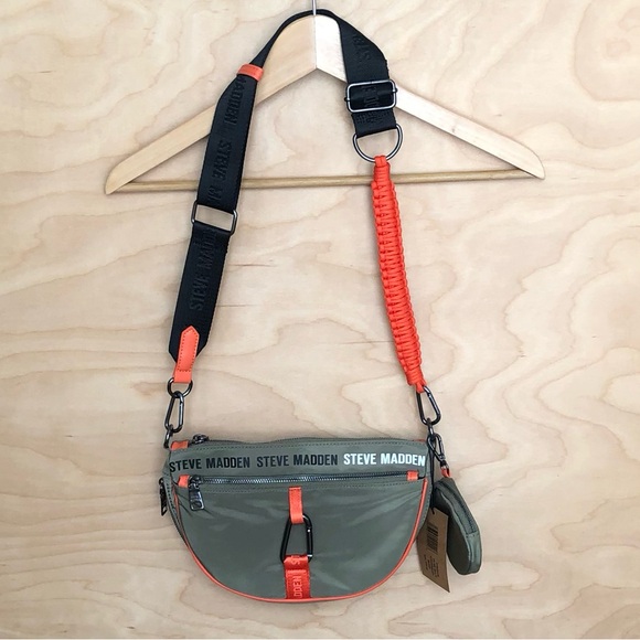 Steven Madden Handbags - NWT Steven Madden Olive Multi Crossbody Bag Outdoor Hiking One Size.